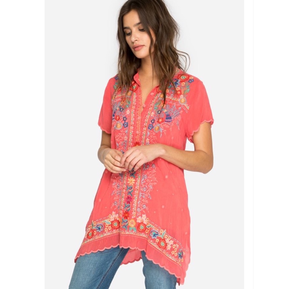 SOLD Johnny Was Mikones Tunic XS - Picture 2 of 13